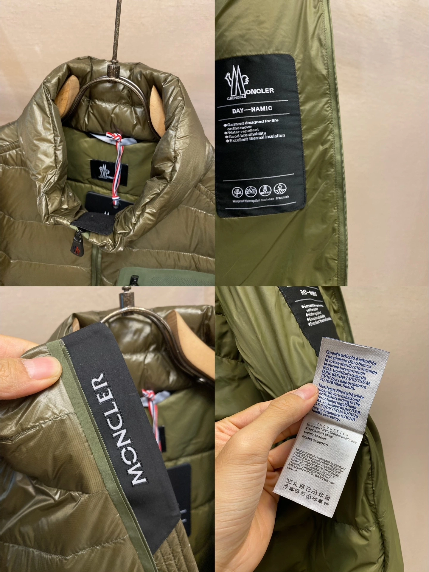 wg.luxury-- 7o9385r Down jacket nylon 2colour item: E-F443J1638-2H